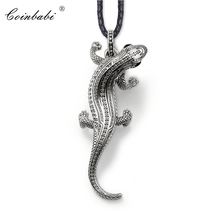 Necklace Salamander Trendy Gift For Women  High Quality Europe Style 925 Sterling Silver Zirconia Fashion Jewelry 2024 - buy cheap