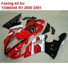 Motorcycle fairing kit for Yamaha YZFR1 2000 2001 red black white fairings set YZF R1 00 01 +7 gifts BA74 2024 - buy cheap