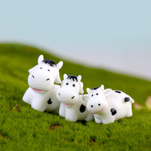 ZOCDOU-estatuilla pequeña de leche, Vaca lechera, ganado, hermano, modelo, artesanía, adorno, miniaturas, 1 pieza 2024 - compra barato