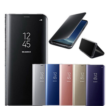 Умный зеркальный флип-чехол для Huawei Mate 20 Pro Lite X, чехол для телефона Huawei Mate 10 9 8 Pro Lite Nova, зеркальный кожаный чехол для телефона 2024 - купить недорого