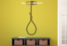 New Design Noose In Different Colors Wallpaper Vinyl Wall Decal Window Living Room Home Decor Bathroom Art Wall Sticker LA240 2024 - buy cheap