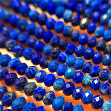 2 мм/2*3 мм 1 нить/упаковка, 100% натуральный Raw Lazuli камень, Круглый участок, Свободные Пряди из бусин, бижутерия, бисер 2024 - купить недорого
