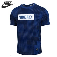 NIKE-Camiseta de secado FC para hombre, ropa deportiva de manga corta, SNL BLOCK, novedad Original 2024 - compra barato