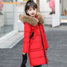 -30 degrees Girls clothing warm Down jacket kids clothes 2022 Winter Thicken Parka Hooded Children Outerwear Coats snow suit 2024 - buy cheap