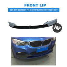 FRP Front Bumper Lip Spoiler Splitters Apron for BMW 3Series GT F34 M Sport Bumper 4-Door 2014-2017 Car Styling 2024 - buy cheap