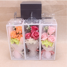 3PCS Artificial Soap Bouquet Foam Rose Flower Gift With Box,small Bouquet of Roses For Women Valentine's Day Birthday Gift 2024 - buy cheap