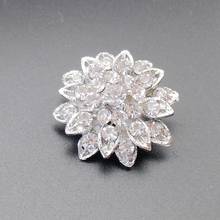 Small Brooch Shining Beautiful Clear Crystal Flower Rhinestone Brooch Bouquet For Wedding Women Pins 2018 New Hot Fashion ART115 2024 - buy cheap