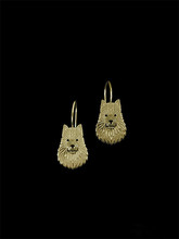 New 2016 Unique Romantic Gold Silver Color Australian Terrier Drop Earrings Wholesale Animal Earrings For Women Girl Aros 2024 - buy cheap