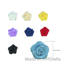 1/4" Mini Plain Ribbon Rose Flower For Hairbow  DIY Crafts 200pcs Free Shipping 2024 - buy cheap