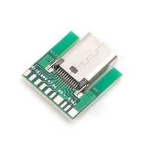 Conector de enchufe hembra USB 3,1 tipo C, tipo SMT de enchufe con circuito impreso DIY de 24 pines 2024 - compra barato