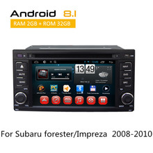 2 Din Android 8.1 Octa core Car DVD Player For forester/Impreza 2008 2009 2011 GPS Navigation Support OBD Radio RDS car Stereo 2024 - buy cheap