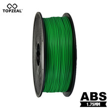 Topzeal abs verde 1.75mm filamento 3d materiais de impressão qualidade superior abs filamento 1kg para impressora 3d 2024 - compre barato
