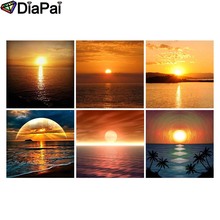 DIAPAI Full Square/Round Drill 5D DIY Diamond Painting "Sunset sea landscape" 3D Embroidery Cross Stitch 5D Decor Gift 2024 - buy cheap