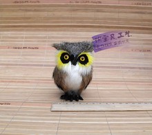cute small simulation owl toy polyethylene&fur mini owl model gift about 9x6x8cm 2132 2024 - buy cheap