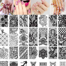 10 шт., Женский штамп для дизайна ногтей своими руками, штамп для стемпинга, изображение пластины, печать, дизайн ногтей, шаблоны P30 F35 2024 - купить недорого