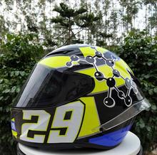 Casco protector para motocicleta de carreras para hombre, protector de cabeza con certificado ECE, 3 2024 - compra barato