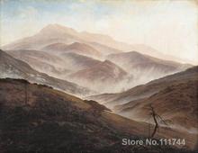 famous artwork Giant Mountains Landscape with Rising Fog Caspar David Friedrich paintings High quality Hand painted 2024 - buy cheap