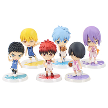6Pcs/Set Anime Kuroko's Basketball Kuroko no Basuke PVC Action Figure tetsuya Basket Collection Model Toy Doll 2024 - buy cheap