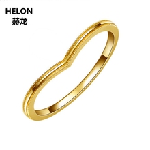 Solid 10k Yellow Gold Engagement Ring for Women Anniversary Wedding Band Trendy Party Fine Jewelry Birthday Valentine's Day Gift 2024 - buy cheap