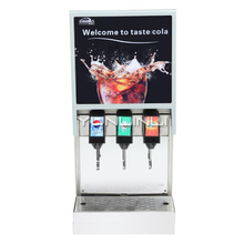 Dispensador comercial de zumo de 220V, máquina de granizado de acero inoxidable frío, tres válvulas ajustables para bebidas carbonizadas, IKLJ-3B3 2024 - compra barato