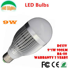 4PCs/Lot 9W E27 LED Bulbs DC 12V 24V LED Light Bulbs 900LM Ultra Bright Home Lighting CE Rohs High Power LED Lamps Free Shipping 2024 - buy cheap