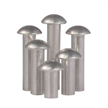 30pcs M2 Round head aluminum rivets Semicircular solid aluminums rivet 3mm-16mm Length 2024 - buy cheap
