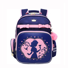 2019 Princess school bag for girls pink bow Orthopedic backpack Children School Backpack Primary School Bag 1-5 Grade kids bag 2024 - buy cheap