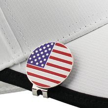 1.18" American Flag Golf Ball Mark w Magnetic Golf Hat Clip Alloy Professional America Marker Golf Training Aids 2024 - buy cheap