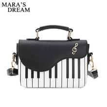 Mara's Dream Cute Piano Handbags Fashion Pu Leather Casual Ladies Handbag Shoulder Bag Crossbody Messenger Totes Women Flap Bags 2024 - buy cheap