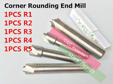 Free Shipping - 5pcs New 2F Corner Rounding End Mill R1.0-R5.0 Endmill Tool Milling Cutter 2024 - buy cheap