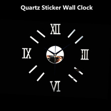 Silent Wall clock promotion home decor large roman mirror modern Quartz clocks living room diy wall clock sticker Acrylic watch 2024 - buy cheap