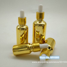 30pcs/Lot Gold Glass Essential Oil Bottles Vial Golden Glass Dropper Bottle With Glass Pipette Dropper 5ml 10ml 15ml 20ml 30ml 2024 - buy cheap