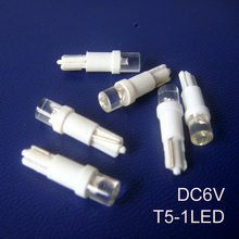 High quality 6.3V T5 led,T5 warning lamp,led T5 instrument light,W3W Lights,T5 6.3V Indicator Lamp,T5 6V,free shipping 500pc/lot 2024 - buy cheap