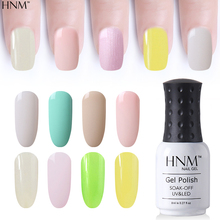 HNM 8ML Pure Color Gel Varnish Soak-Off UV Gel Nail Polish Light Color Primer Nail Lacquer Long-lasting Nail Art Vernis GelLak 2024 - buy cheap