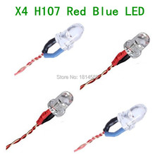 4PCS Hubsan H107 H107L H107C H107D HUBSAN X4 H107 Red Blue LED  Rc Spare Parts Accessories Rc Quadcopter Part 2024 - buy cheap