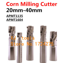 dia=20mm 25mm 32mm 40mm corn milling cutter heavy cutting rough milling APMT1135 1604 long edge milling cutter CNC blade tool 2024 - buy cheap