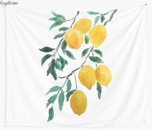 Yellow Lemon Wall Tapestry Cover Beach Towel Throw Blanket Picnic Yoga Mat Home Decoration 2024 - buy cheap