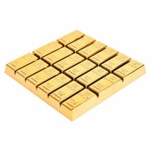 Table Drinks Coaster Wholesale Home Family Supplies 1Pc Simulation Gold Brick Cup Mat Coffee Drink Placemat Tableware 2024 - buy cheap