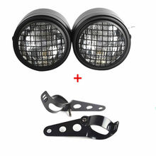 12V Black Twin Headlight Motorcycle Double Dual Lamp W/ Bracket Universal Motorcycle Touring Atv Scooter Offroad 2024 - buy cheap