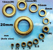 Free shipping 4mm Eyelets for Apparel and Scrapbook Antique brass color metal eyelets for garment eyelet for bags 2024 - buy cheap