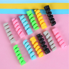 10pcs New 10*35mm Candy Color Spiral Cable Protector Earphone Cable Organizer Wire Data Line Holder Winder Wrap Cord Desk Set 2024 - buy cheap