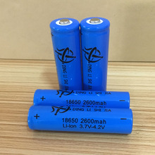 Pilhas recarregáveis 18650 novas, 6 peças, 3.7v, 2600mah, bateria de lítio para lanternas 4.2v, pequenas baterias de ventilador 2024 - compre barato