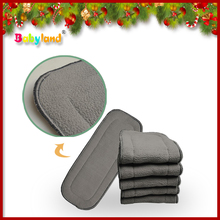 China Factory Wholesale 5 Layers Bamboo charcoal inserts 500pcs Cloth Diaper Bamboo Inserts 2024 - buy cheap