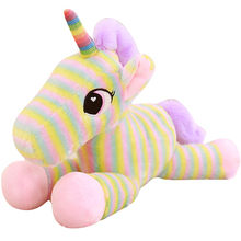 Rainbow Kneeling Unicorn Plush Toy Animal Doll Children's Holiday Gift Home Decor plush toys dolls 2024 - buy cheap