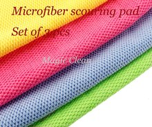 Microfiber Scouring pad Cleaning towel Multifunctional cleaning cloth for kitchen garden or car set of 6pcs 2024 - buy cheap