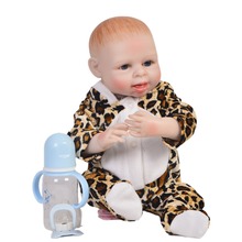 45cm Full Silicone Body Reborn Baby Doll Toy Like Real Newborn real looking bebe cute Doll Toy Kid Gift collection babies doll 2024 - buy cheap