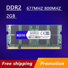 MLLSE Ram DDR2 2gb 667 800 667mhz 800mhz PC2-5300 PC2-6400 DDR 2 2g sodimm so-dimm sdram Memory Ram Memoria For Laptop Notebook 2024 - buy cheap