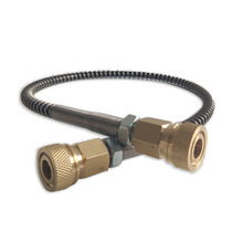 AC8046 Paintball Airsoft High Pressure Hose with Spring Wrapped for Pneumatics Equipment 50cm M10*1 Male thread Quick Connector 2024 - buy cheap