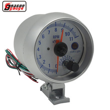 Dragon 3.75 Inch Auto Shift-Light Double Pointer Car Gasoline Engine Tachometer Gauge 11000 RPM Meter Free Shipping 2024 - buy cheap