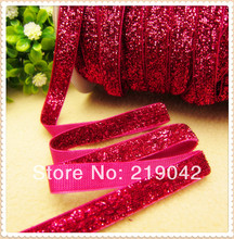 Free shipping 3/8 "10mm glitter ribbon, DIY handmade jewelry materials, wedding gift packaging materials,HM48 2024 - buy cheap
